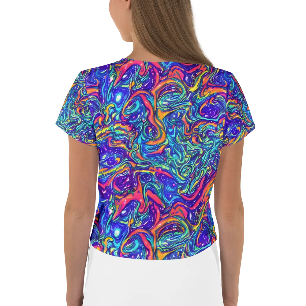 Plasma Paisley on Crop Tee — Back