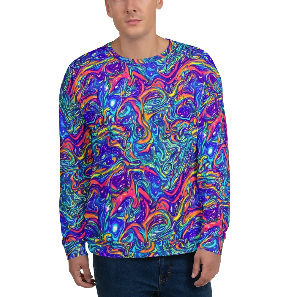 Plasma Paisley on Sweatshirt — Front