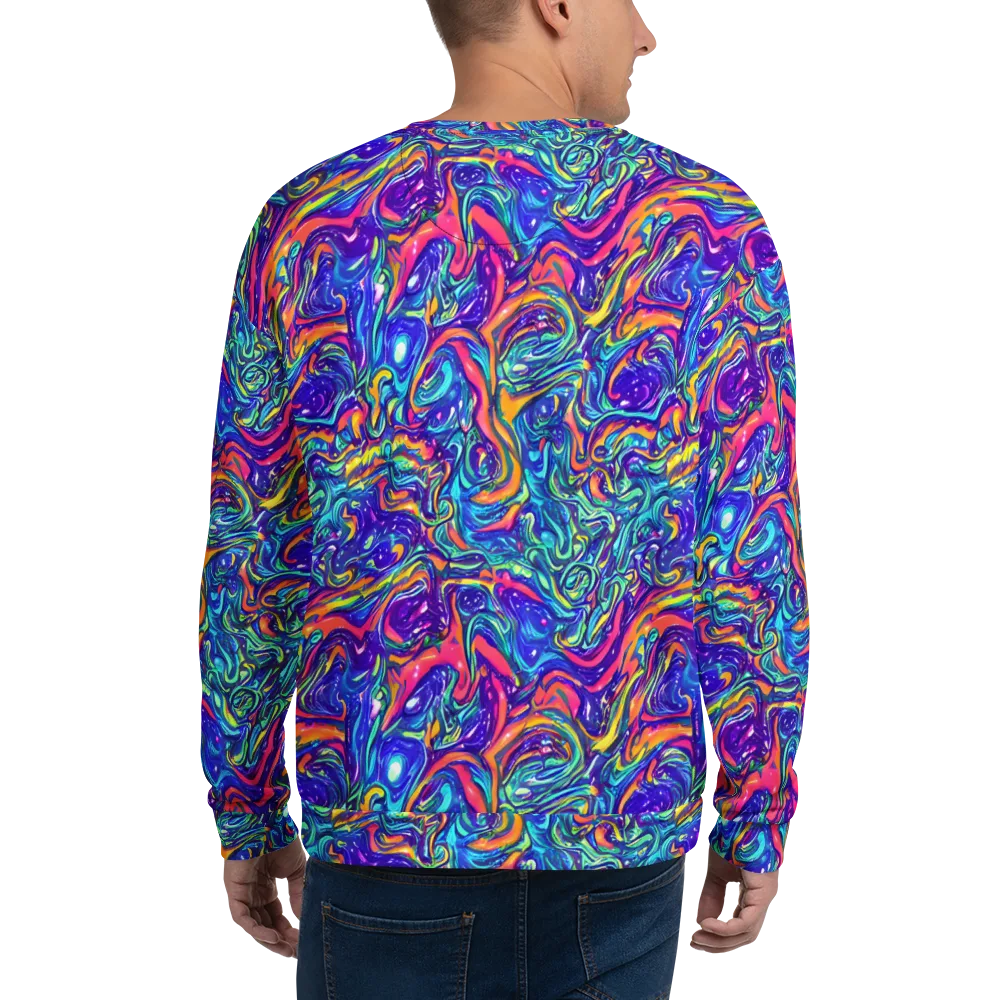 Plasma Paisley on Sweatshirt — Back