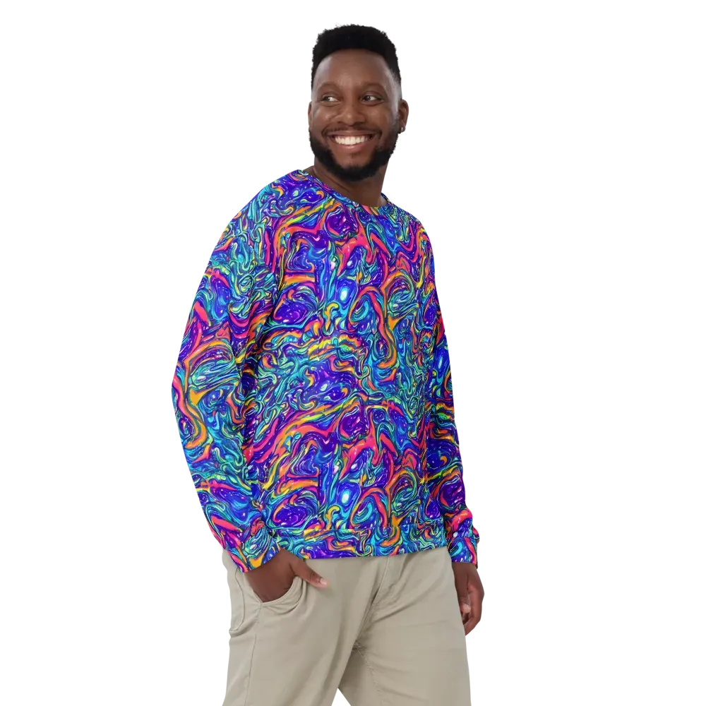 Plasma Paisley on Sweatshirt — Front