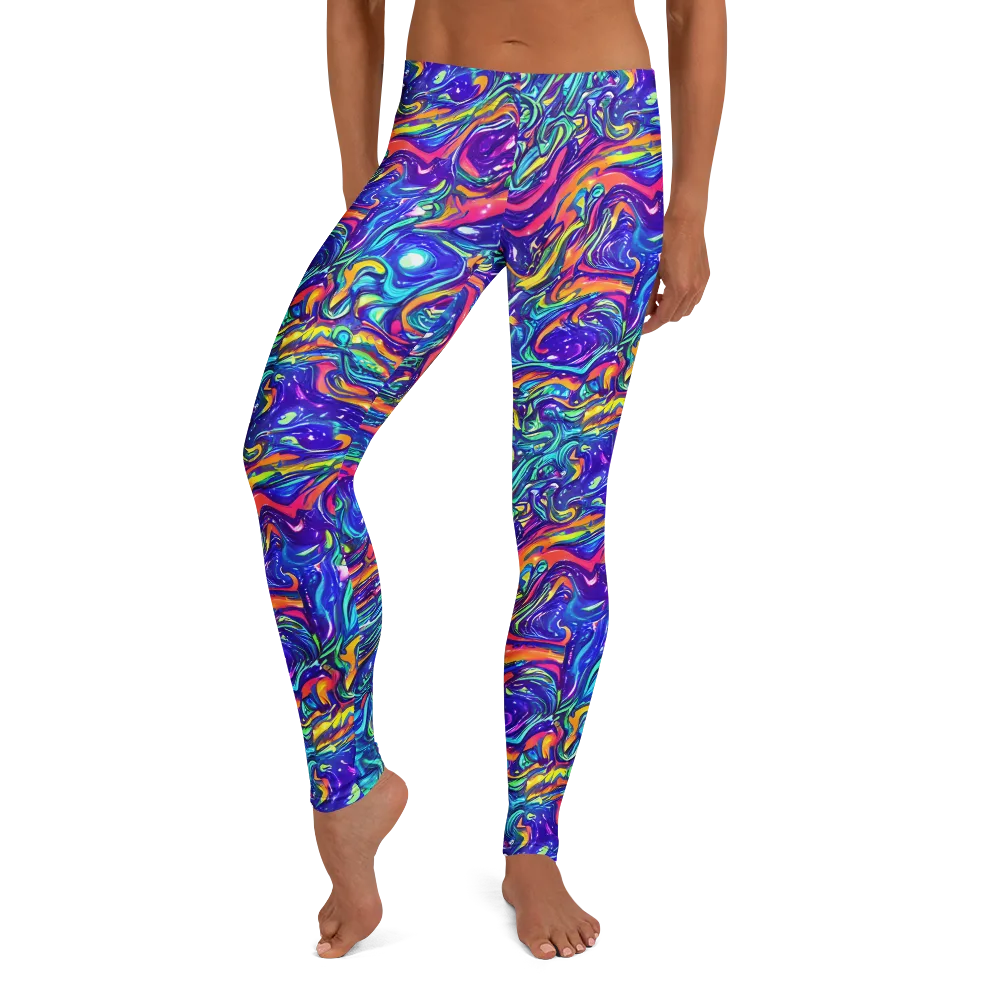 Plasma Paisley on Leggings — Front