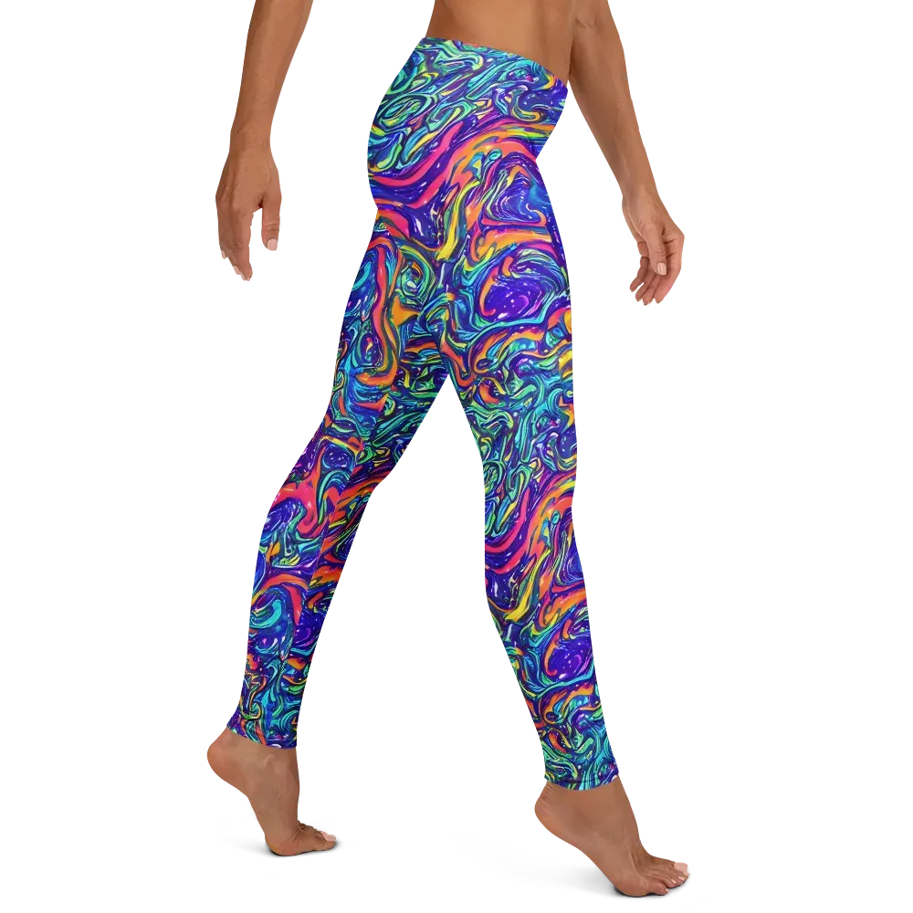 Plasma Paisley on Leggings — Right