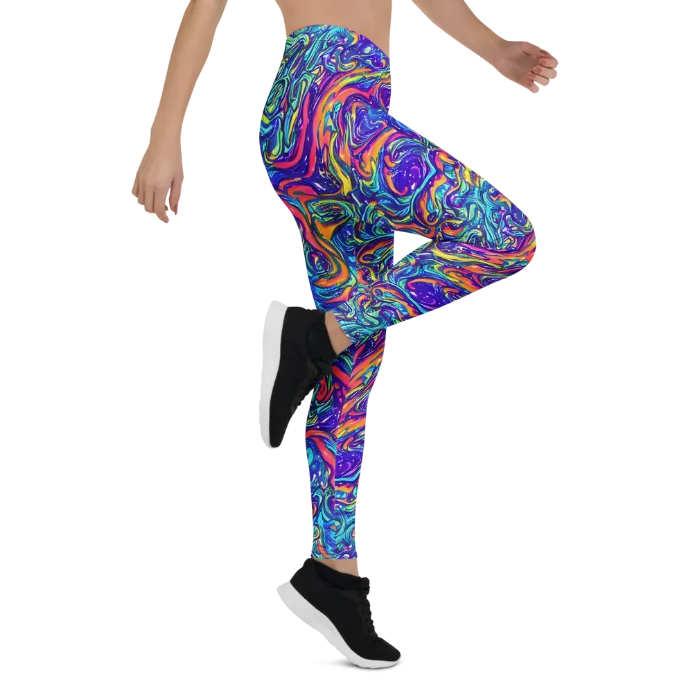 Plasma Paisley on Leggings — Right