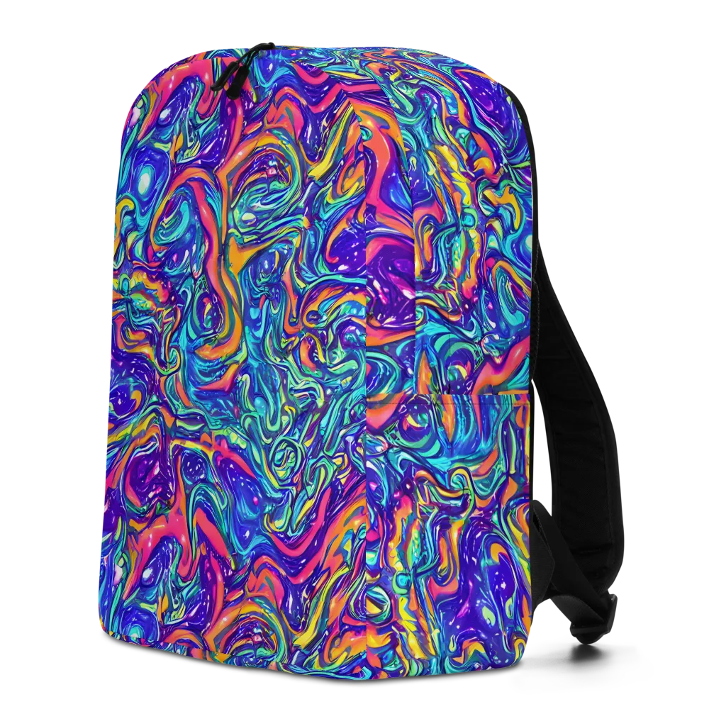 Plasma Paisley on Minimalist Backpack — Left