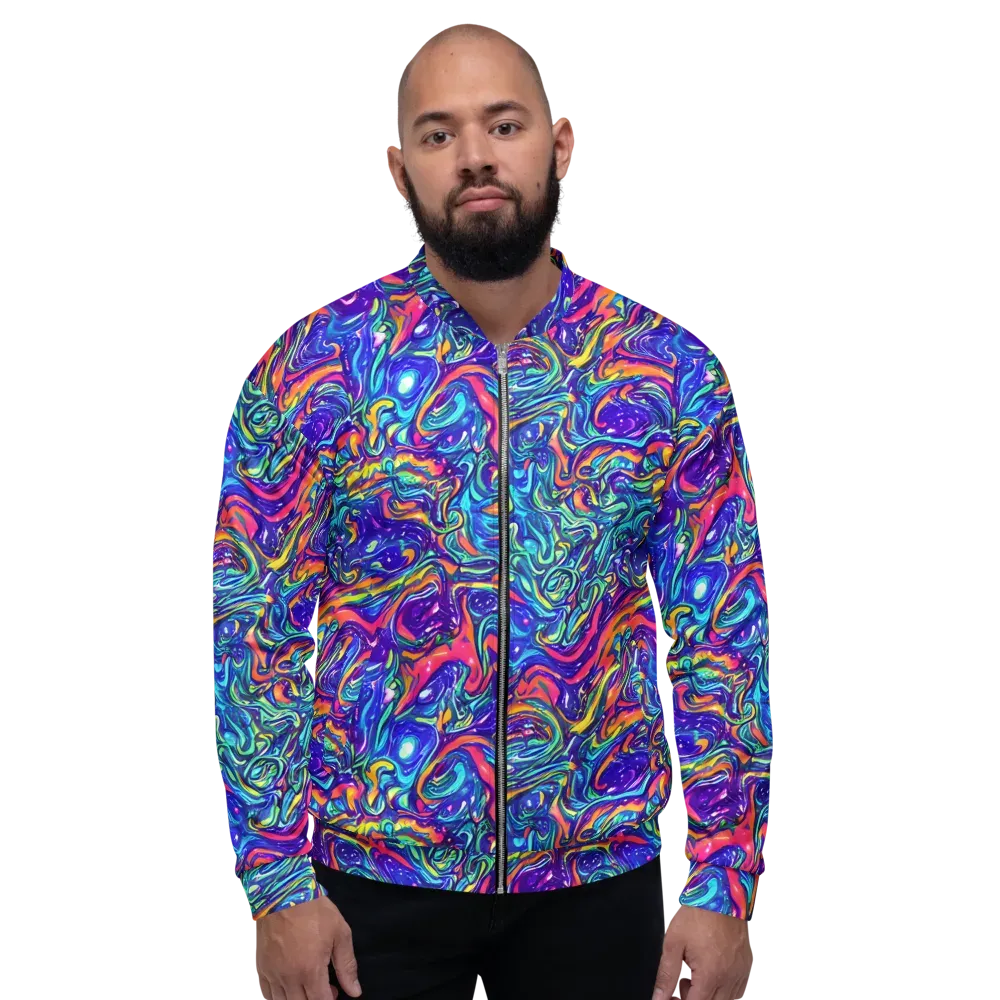 Plasma Paisley on Bomber Jacket — Front