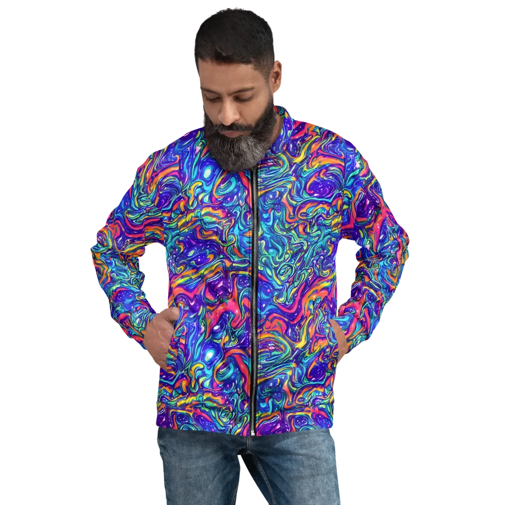 Plasma Paisley on Bomber Jacket — Front