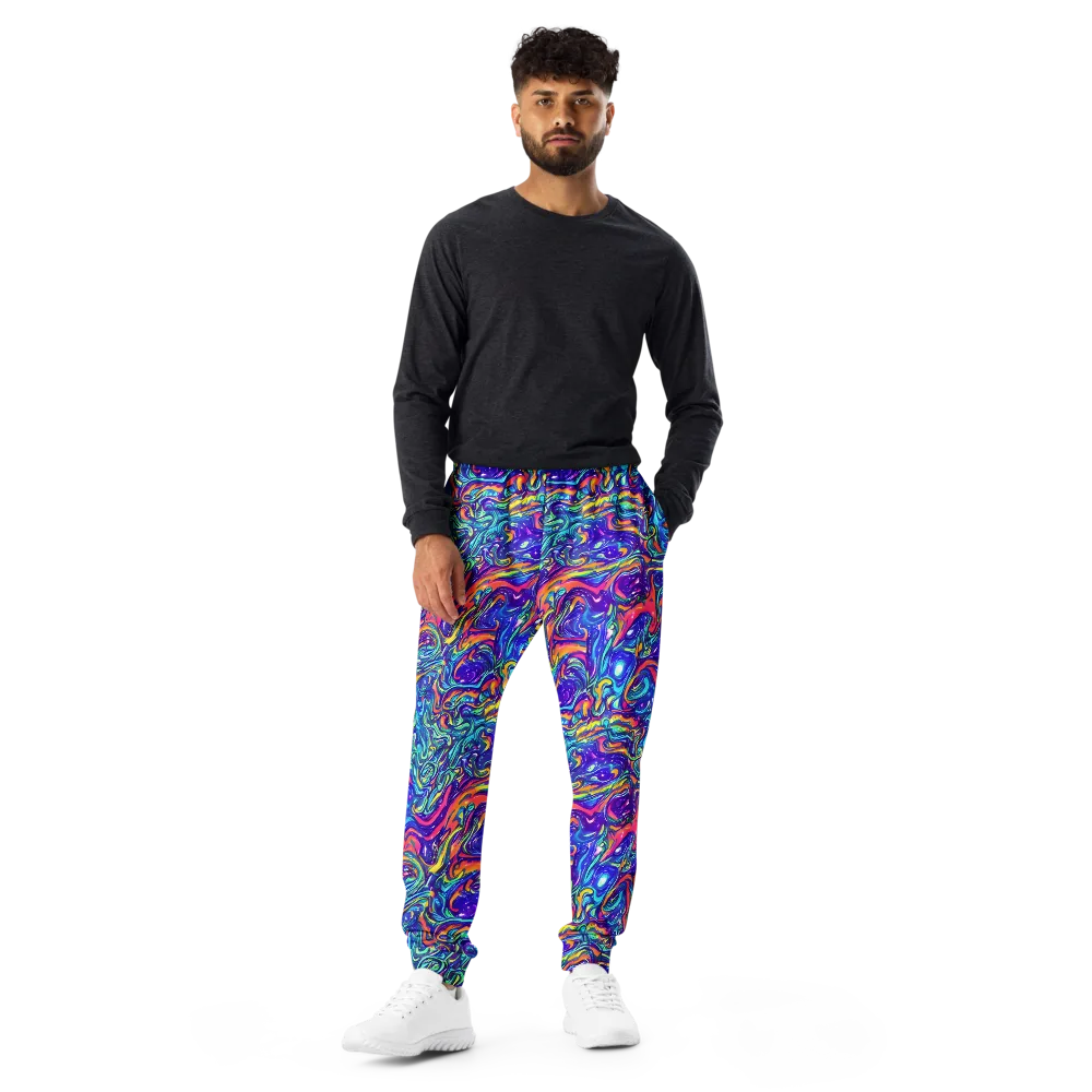 Plasma Paisley on Men's Joggers — Front