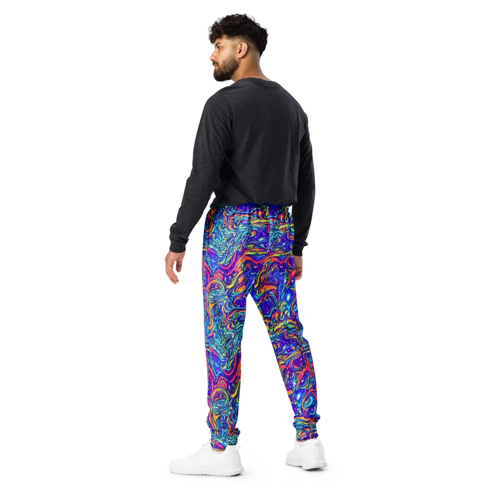 Plasma Paisley on Men's Joggers — Back