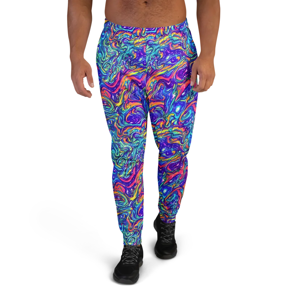 Plasma Paisley on Men's Joggers — Front