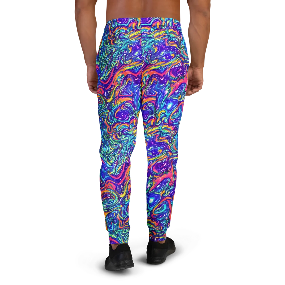 Plasma Paisley on Men's Joggers — Back