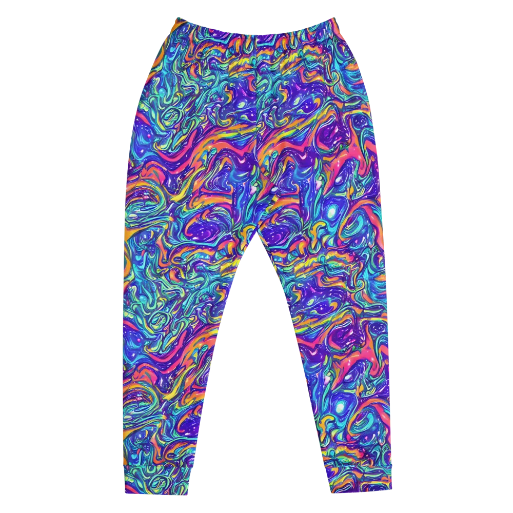 Plasma Paisley on Men's Joggers — Front