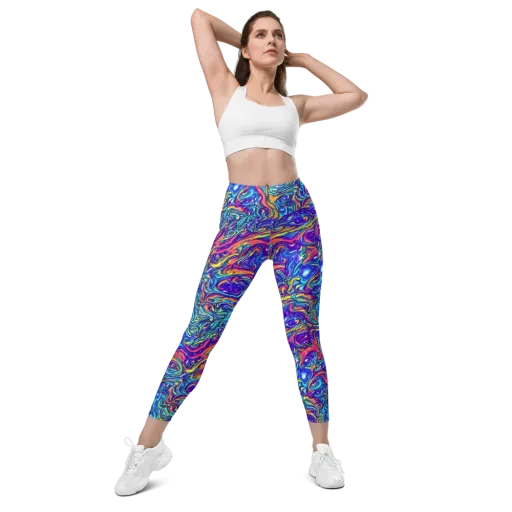 Plasma Paisley on a Leggings with Pockets