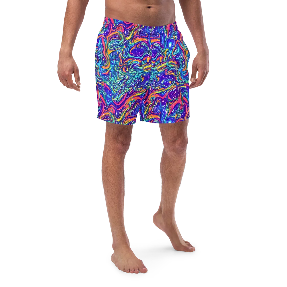 Plasma Paisley on Swim Trunks — Front