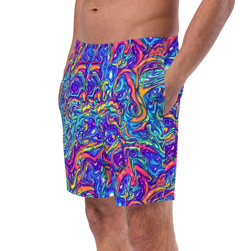 Plasma Paisley on Swim Trunks — Left Front