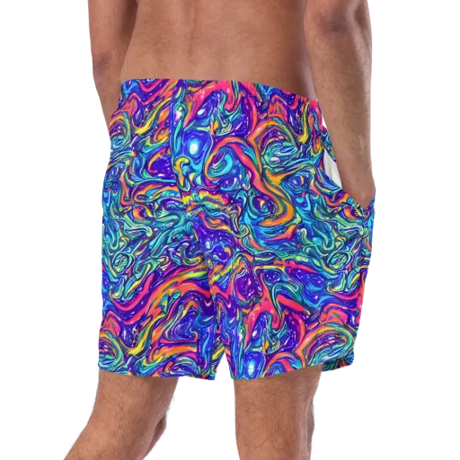 Plasma Paisley on a Swim Trunks