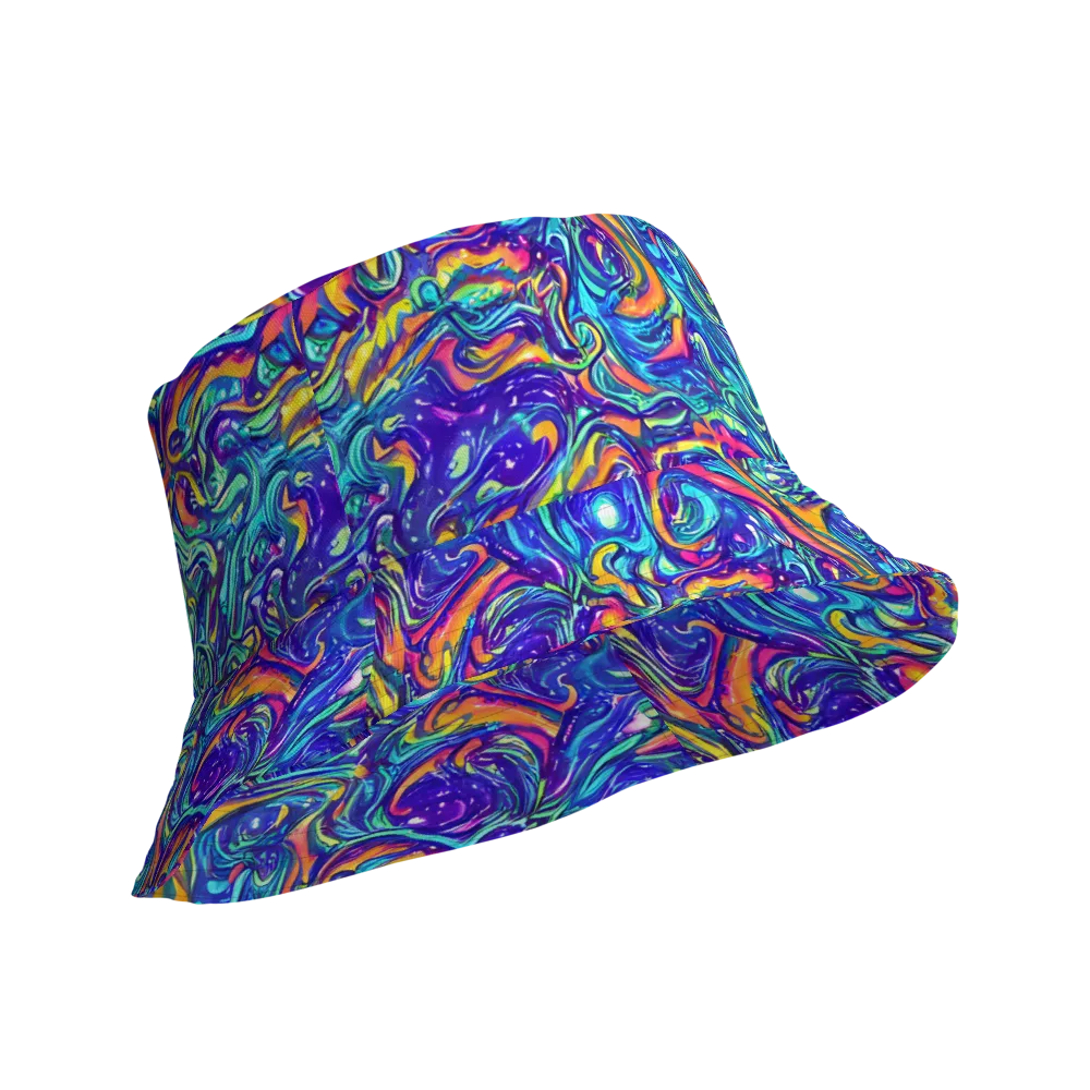 Plasma Paisley on Reversible Bucket Hat — Product details Outside