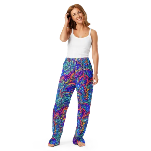 Plasma Paisley on a Women's Pajama Pants