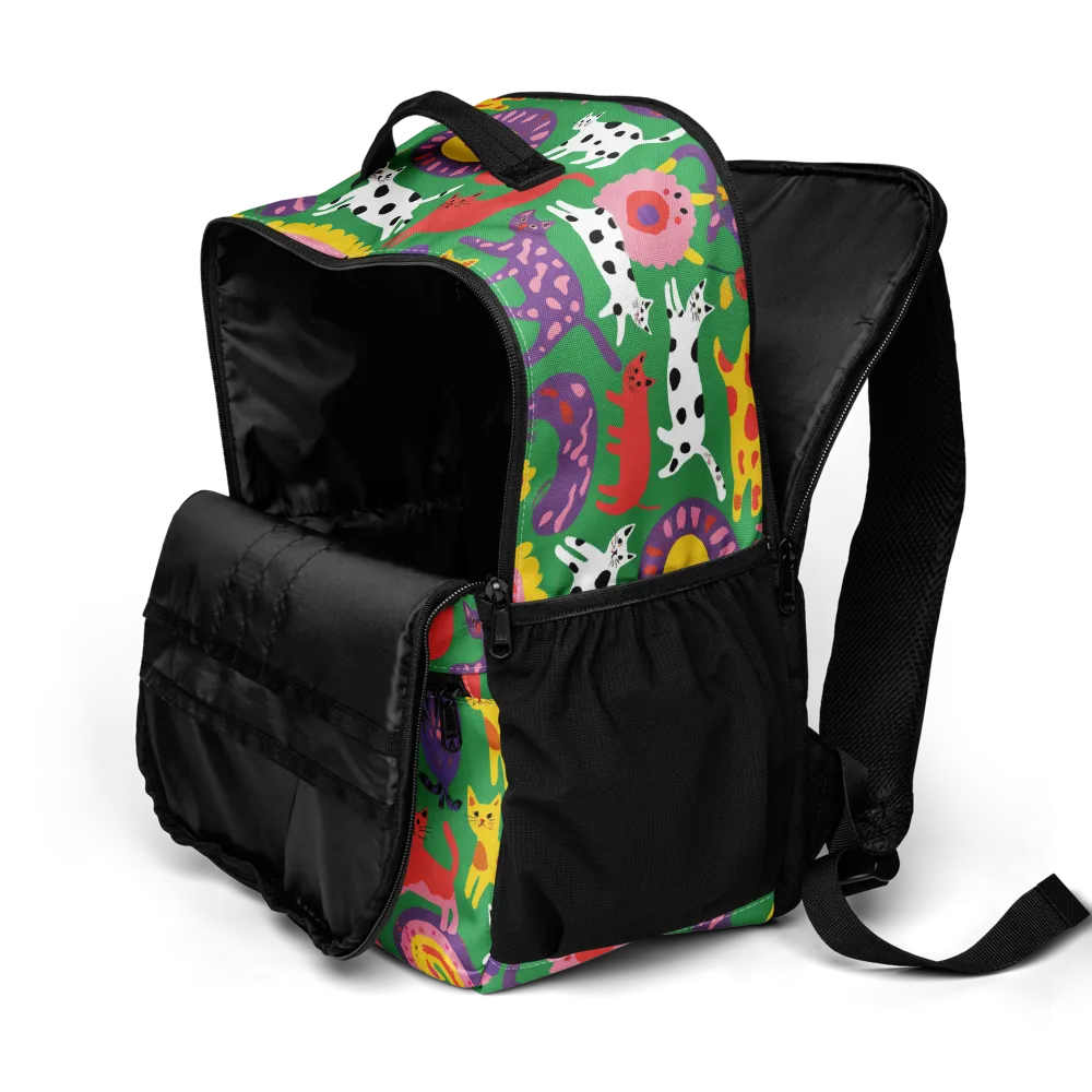 Chromatic Cat Parade on Utility Backpack — Product details 2