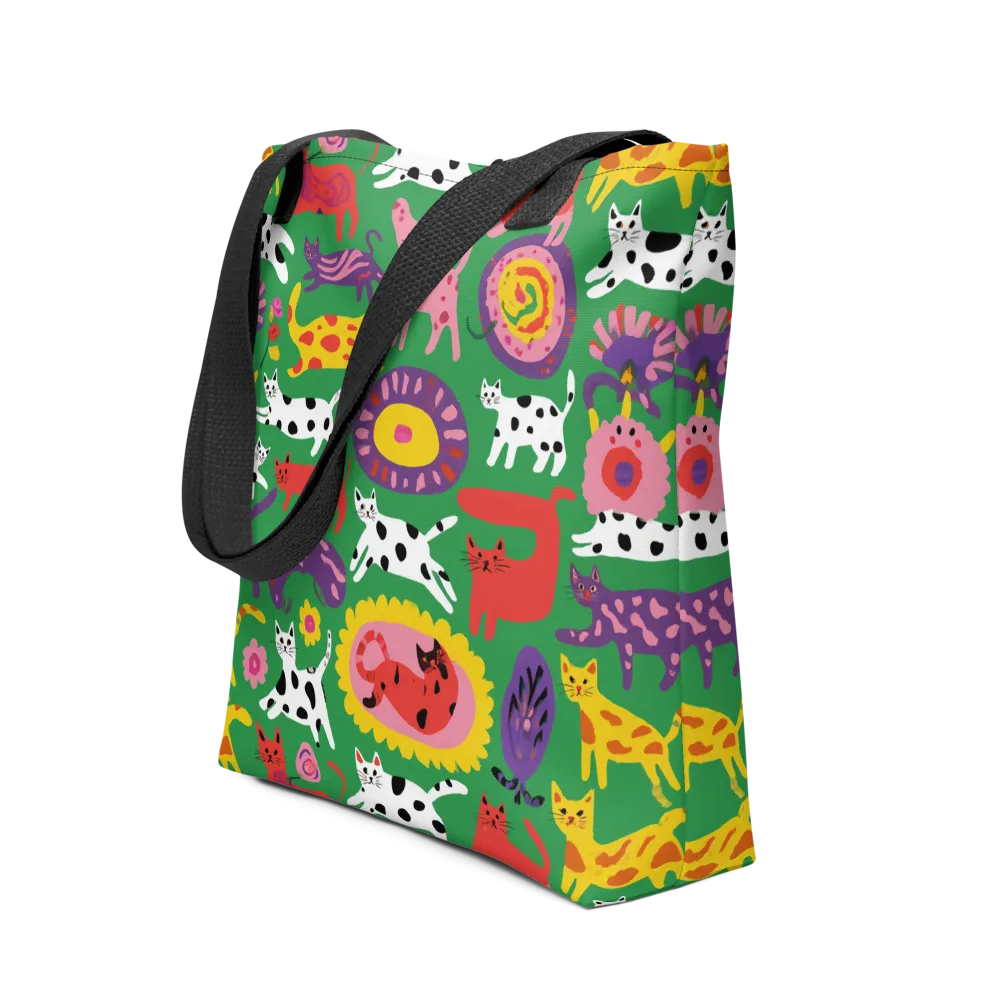 Chromatic Cat Parade on Tote Bag — Front