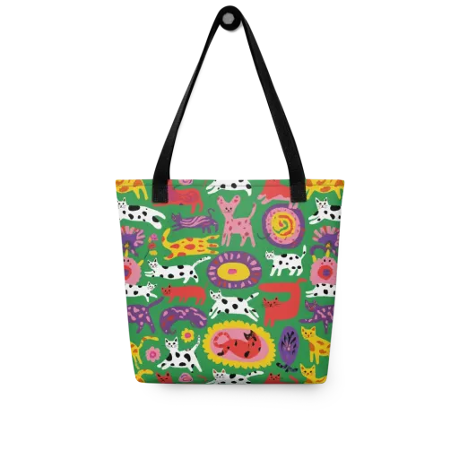 Chromatic Cat Parade on a Tote Bag