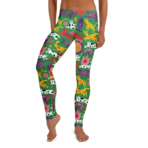 Chromatic Cat Parade on a Leggings