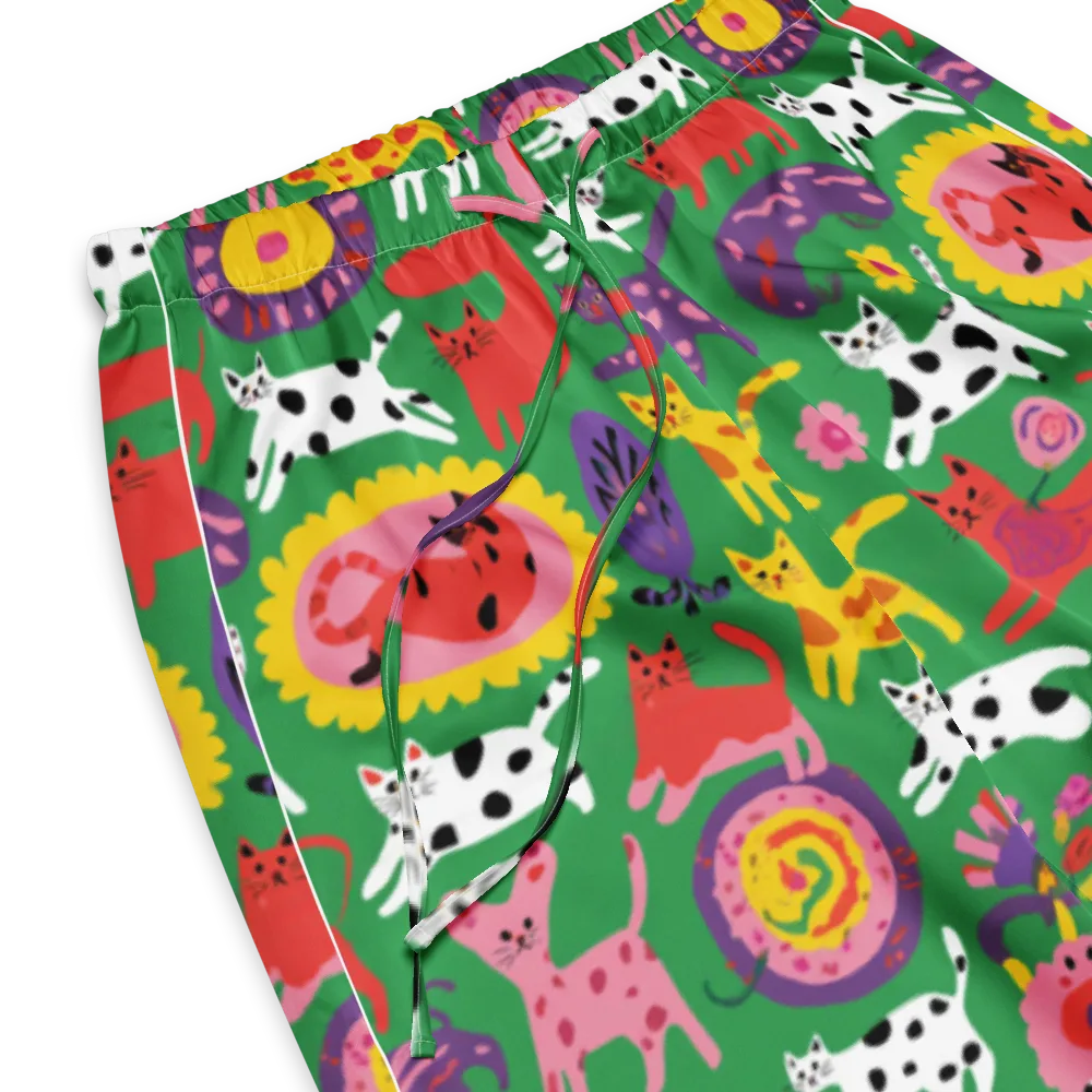 Chromatic Cat Parade on Women's Pajama Pants — Product details