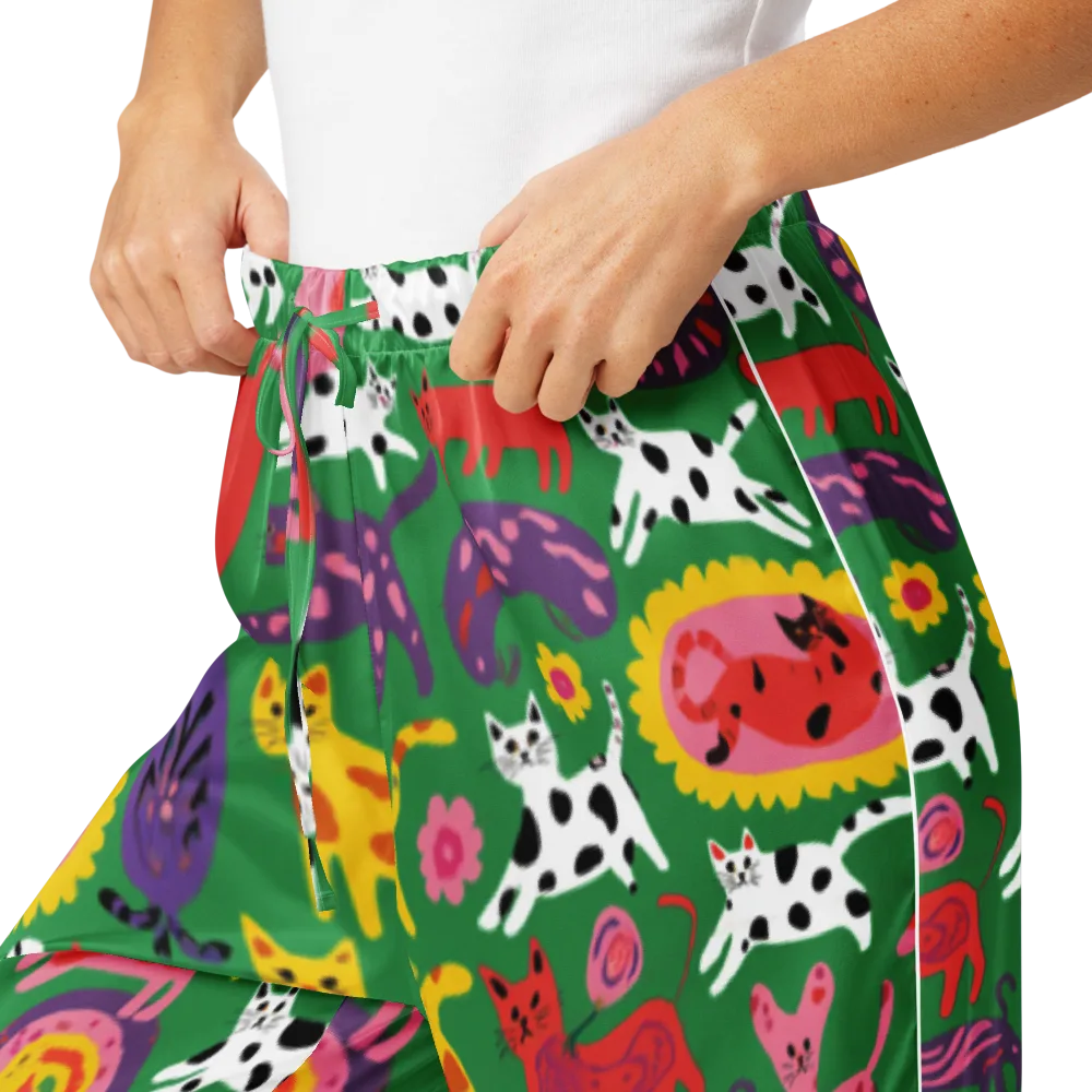 Chromatic Cat Parade on Women's Pajama Pants — Product details