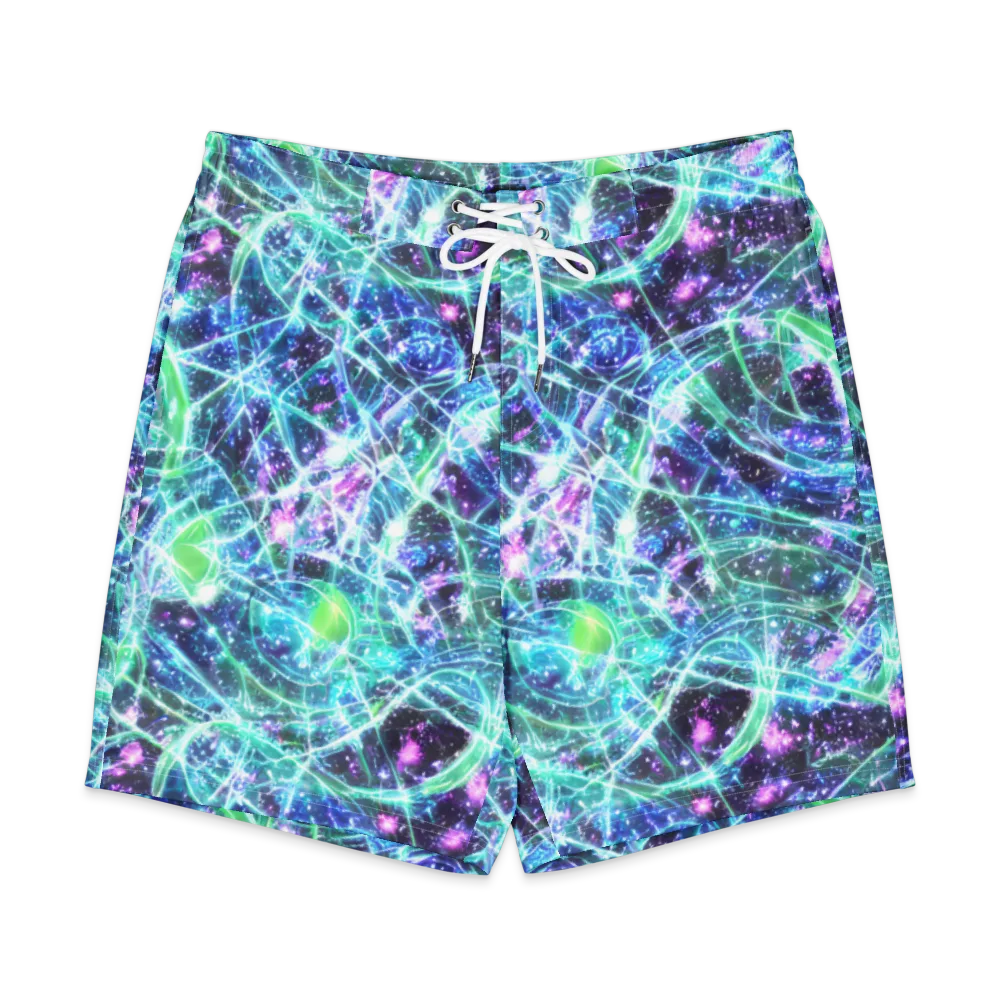 Astral Jungle on Men's Board Shorts — Front