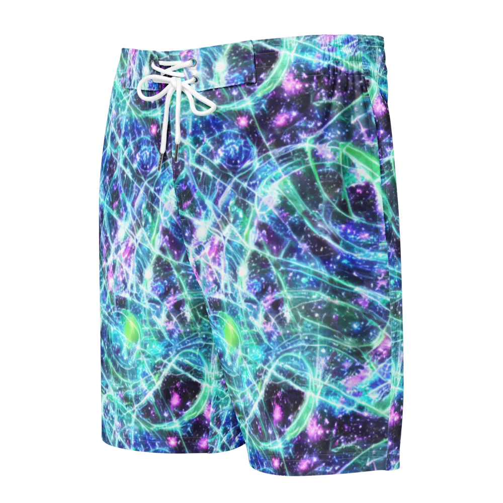 Astral Jungle on Men's Board Shorts — Front
