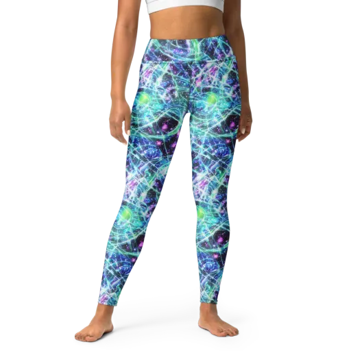 Astral Jungle on a Yoga Leggings