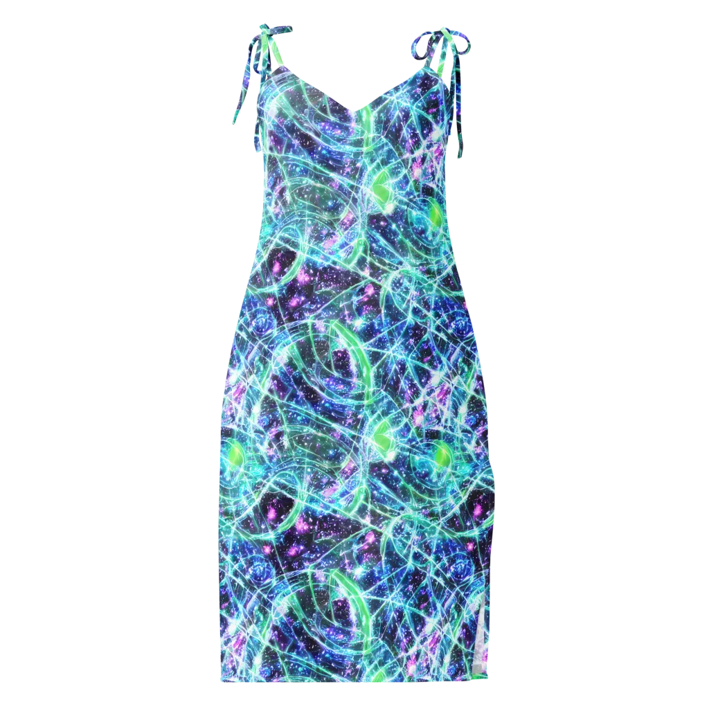 Astral Jungle on Slip Dress — Front