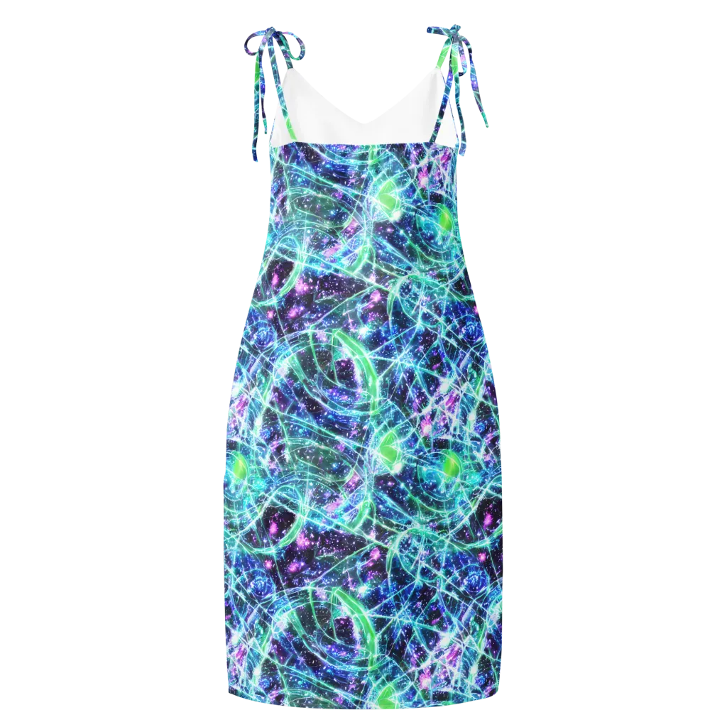 Astral Jungle on Slip Dress — Back