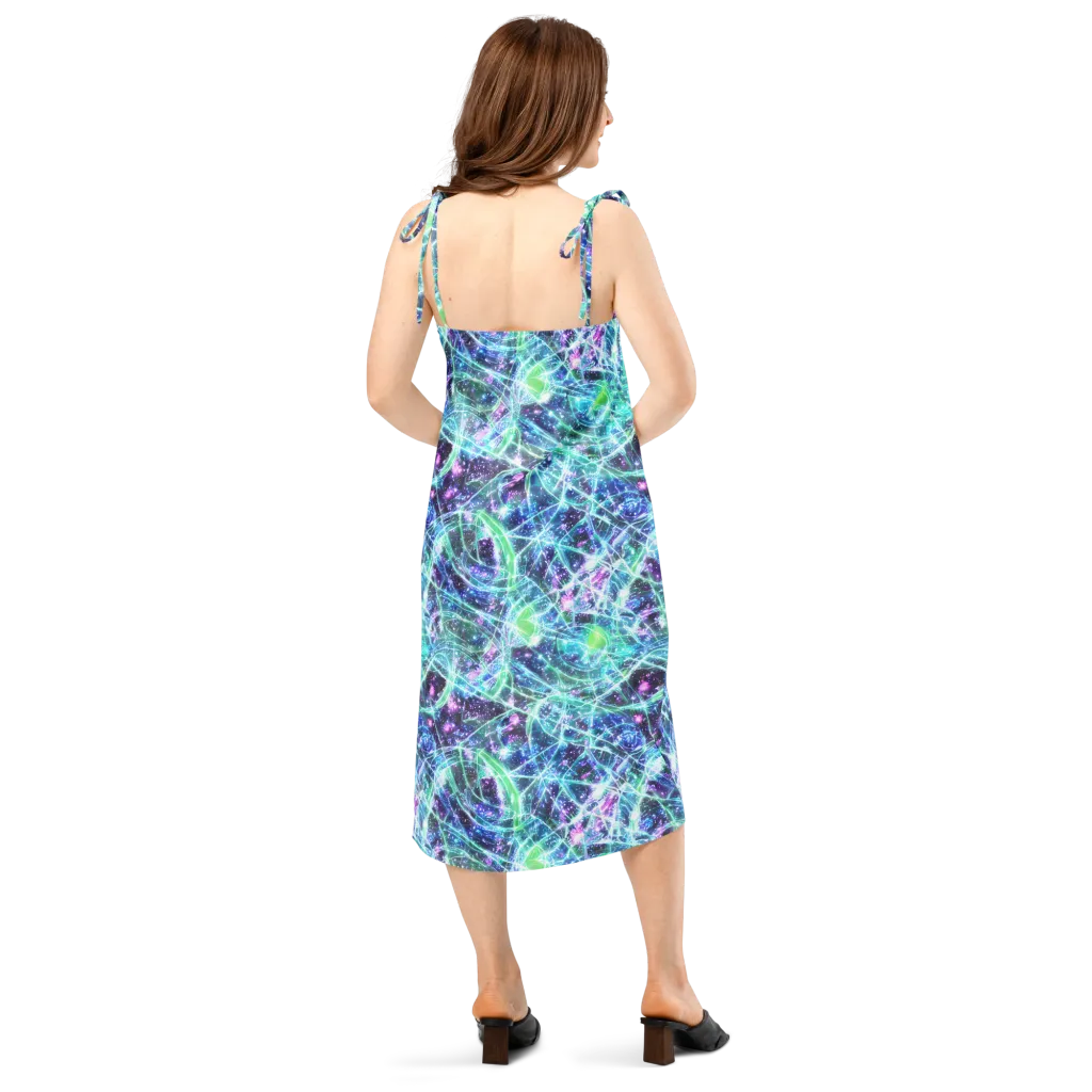Astral Jungle on Slip Dress — Back