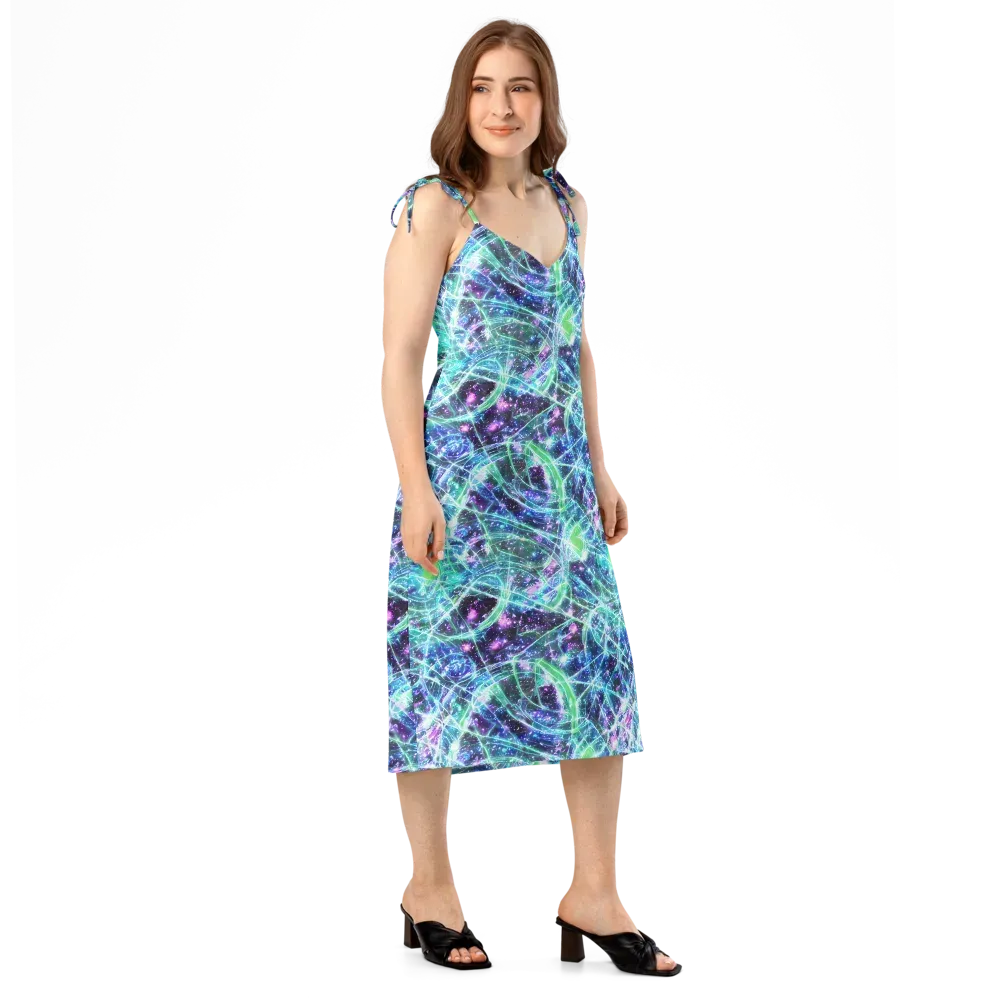 Astral Jungle on Slip Dress — Right Front