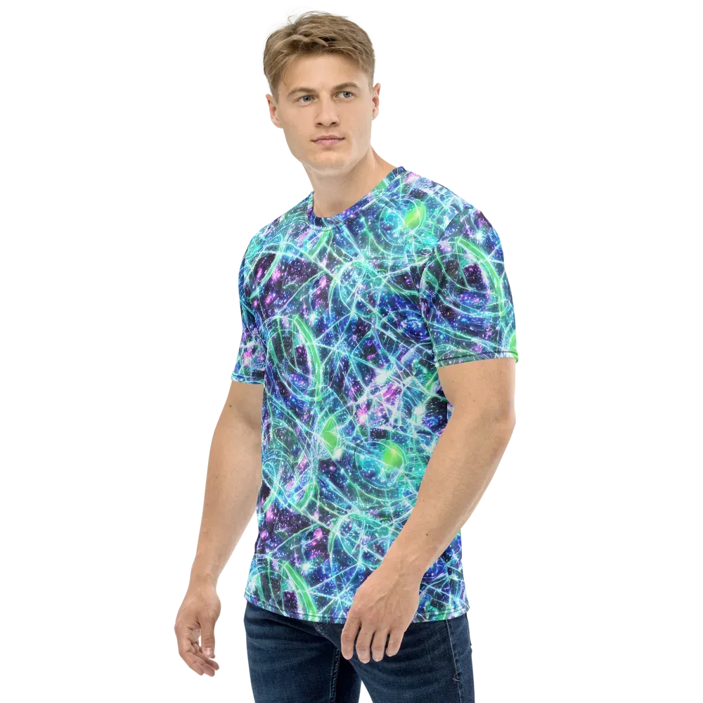 Astral Jungle on Men's Crew Neck T-Shirt — Left