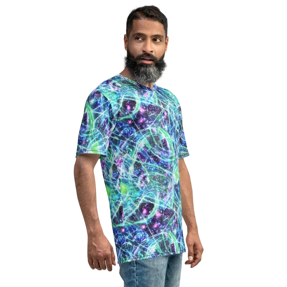 Astral Jungle on Men's Crew Neck T-Shirt — Right