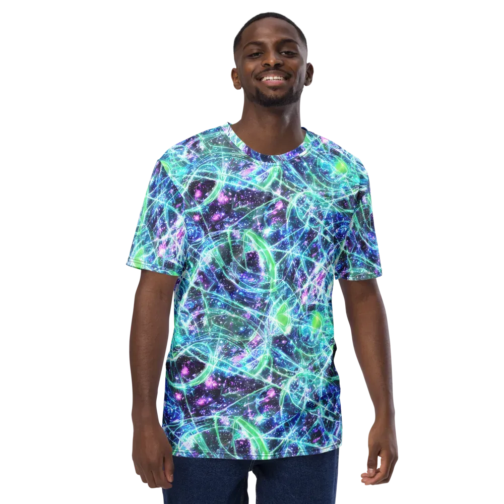 Astral Jungle on Men's Crew Neck T-Shirt — Front