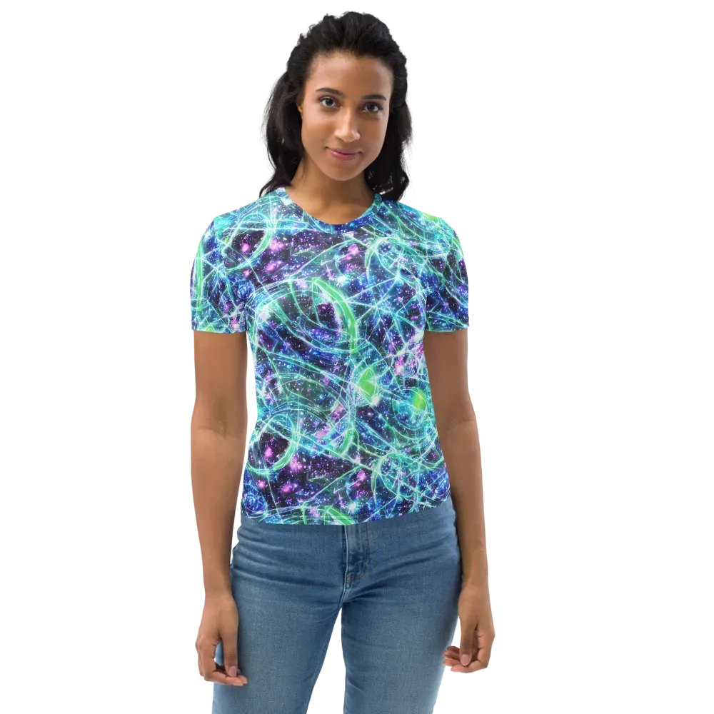 Astral Jungle on Women's Crew Neck T-Shirt — Front