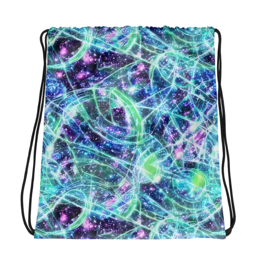 Astral Jungle on a Drawstring Bag