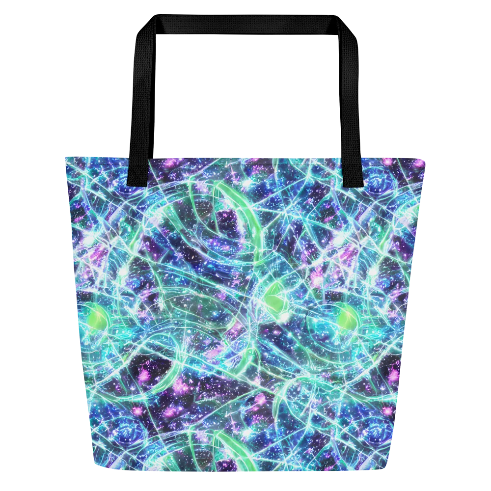 Astral Jungle on Large Tote Bag W/ Pocket — Front