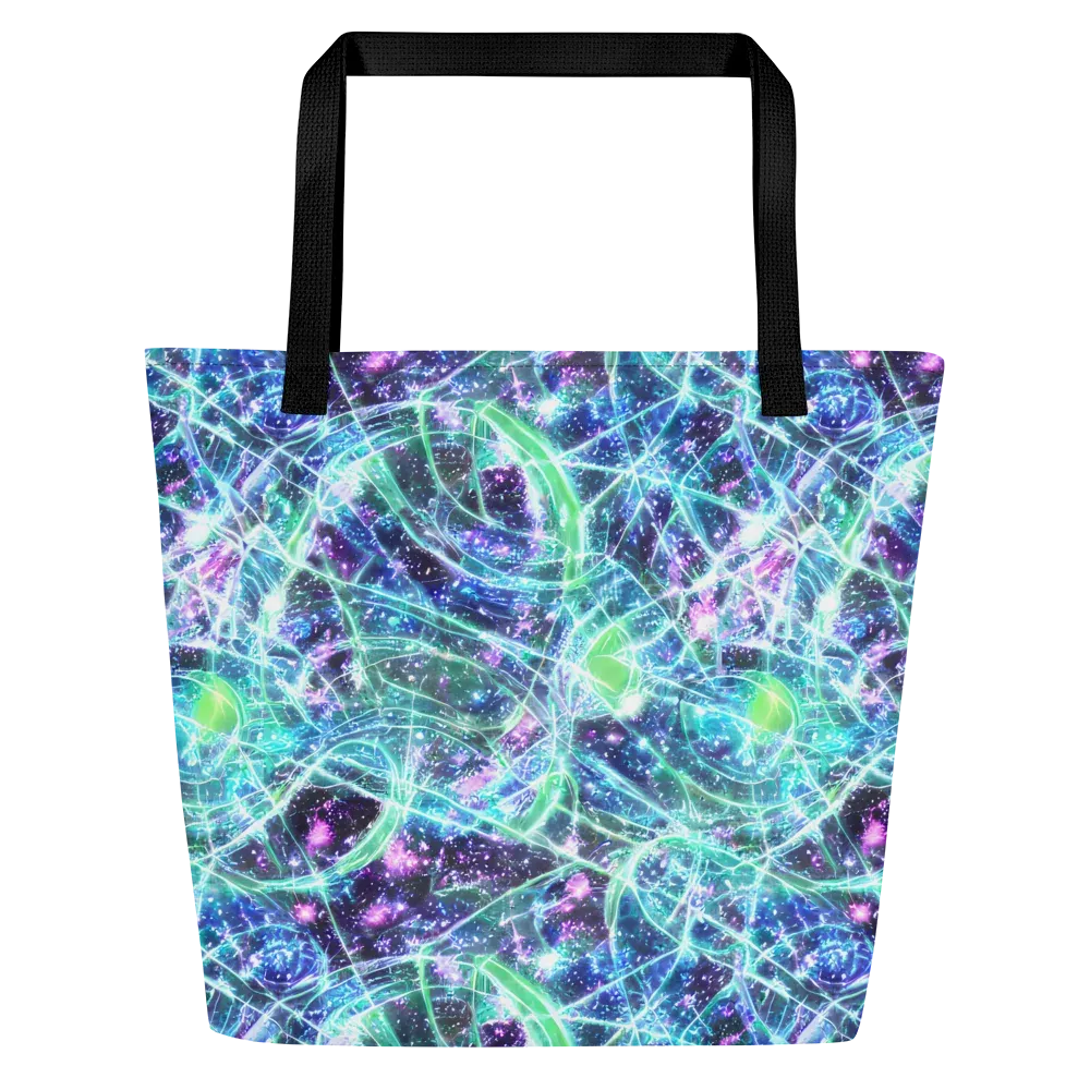 Astral Jungle on Large Tote Bag W/ Pocket — Front