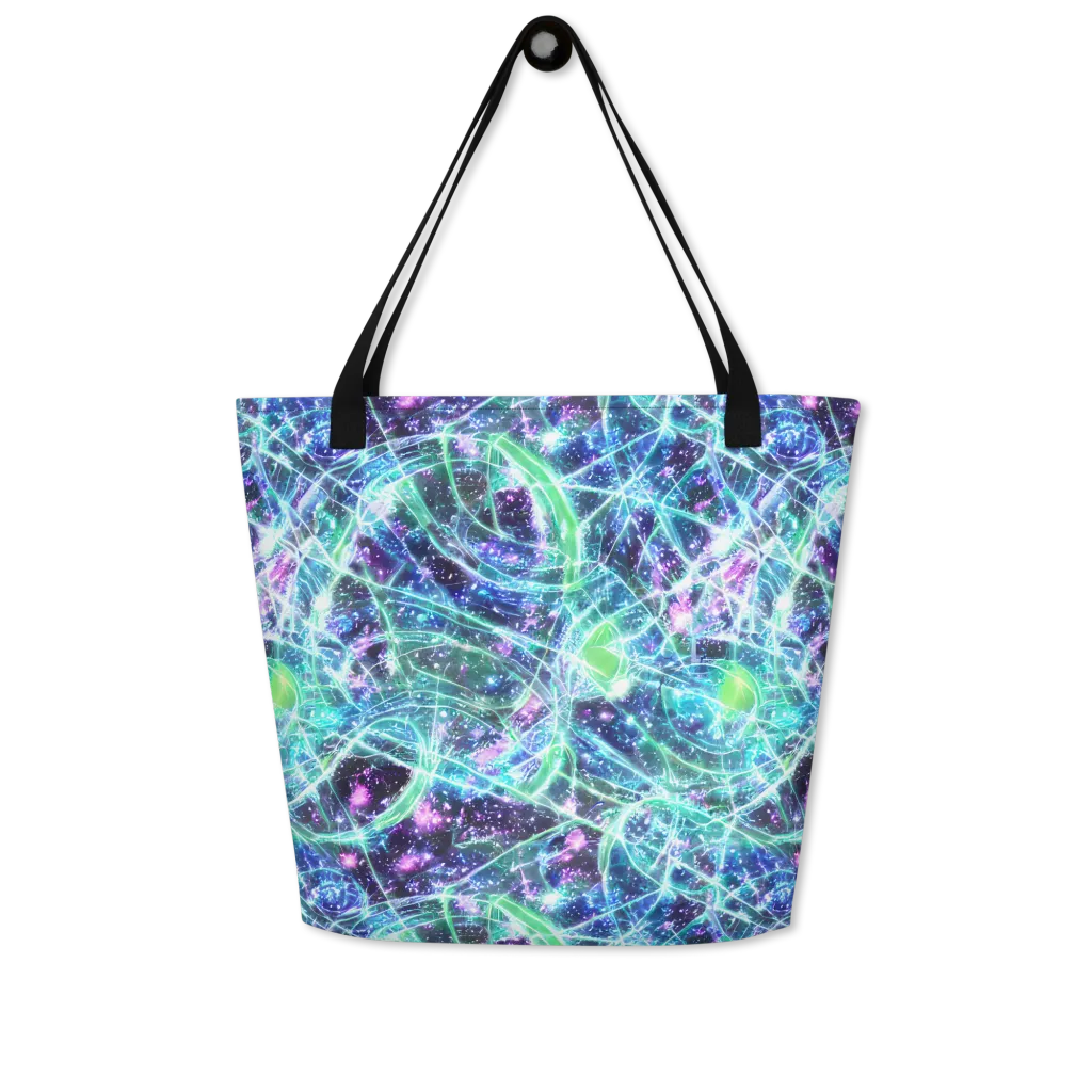 Astral Jungle on Large Tote Bag W/ Pocket — Front