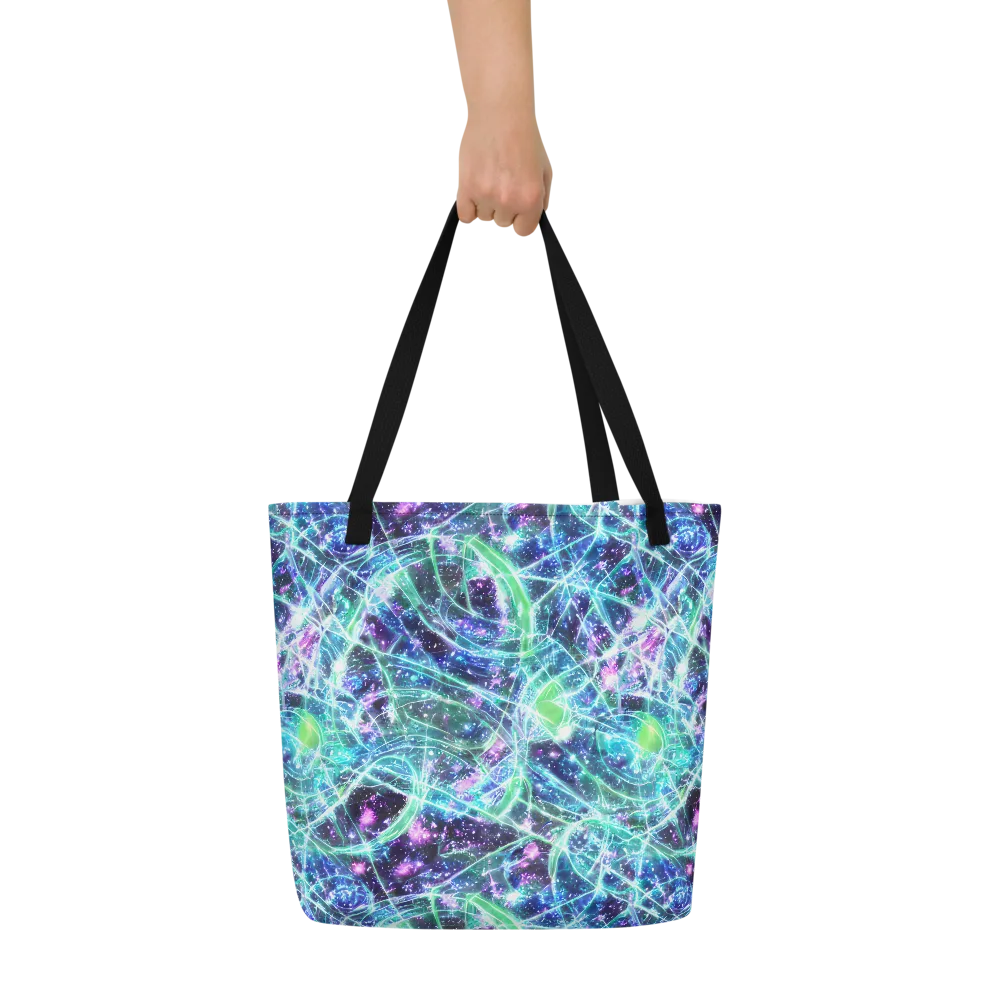Astral Jungle on Large Tote Bag W/ Pocket — Front