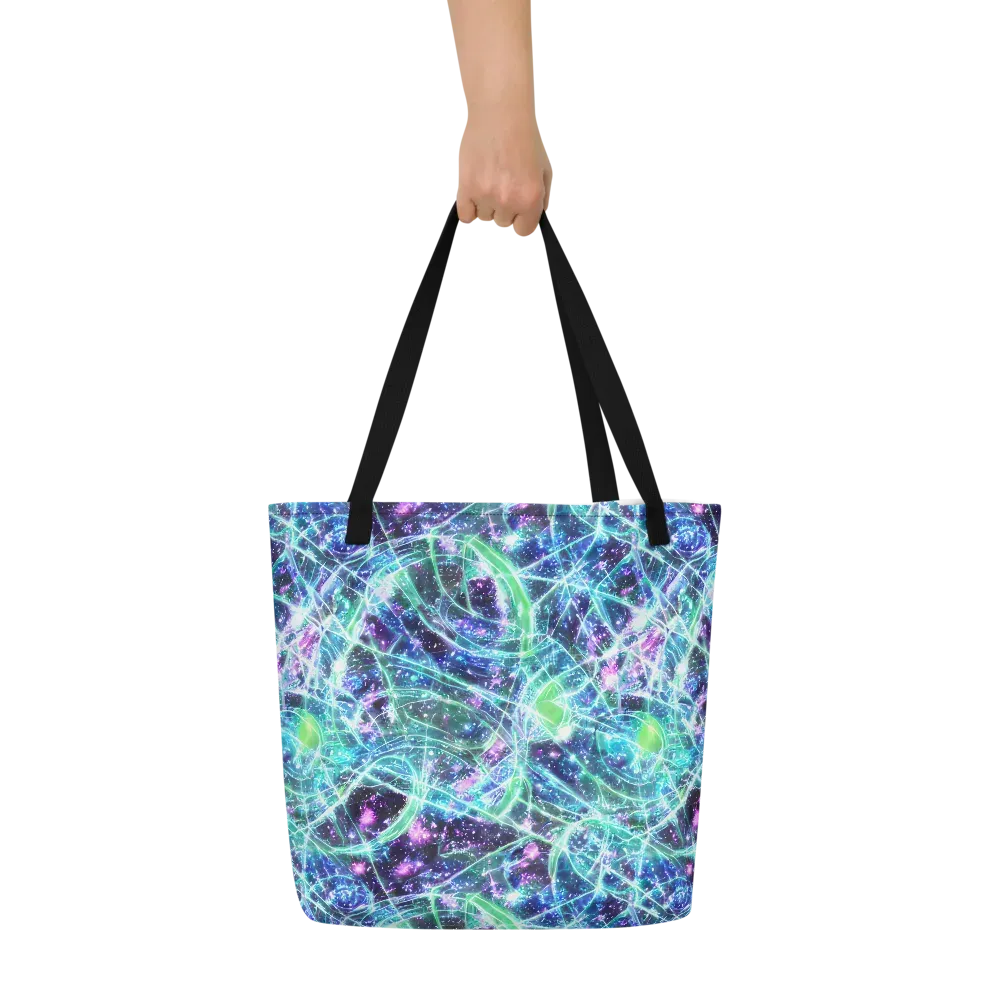 Astral Jungle on Large Tote Bag W/ Pocket — Front