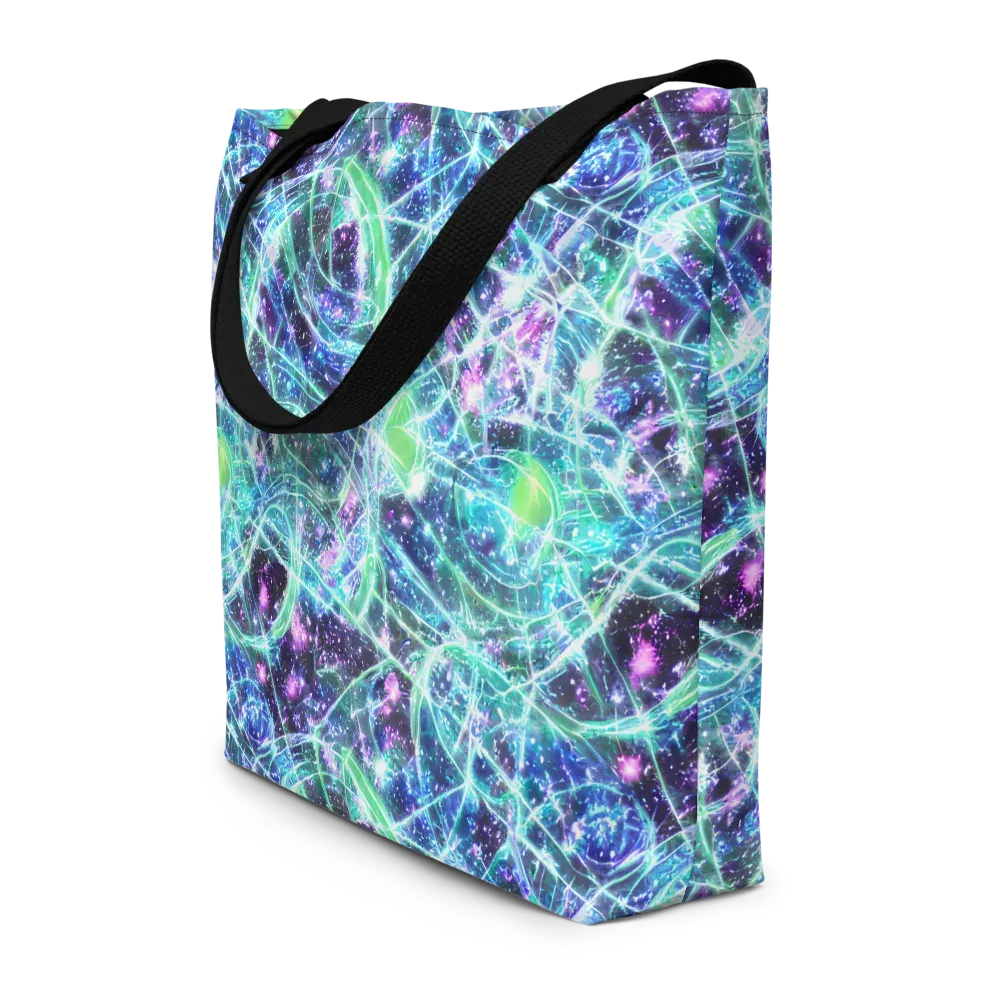 Astral Jungle on Large Tote Bag W/ Pocket — Front