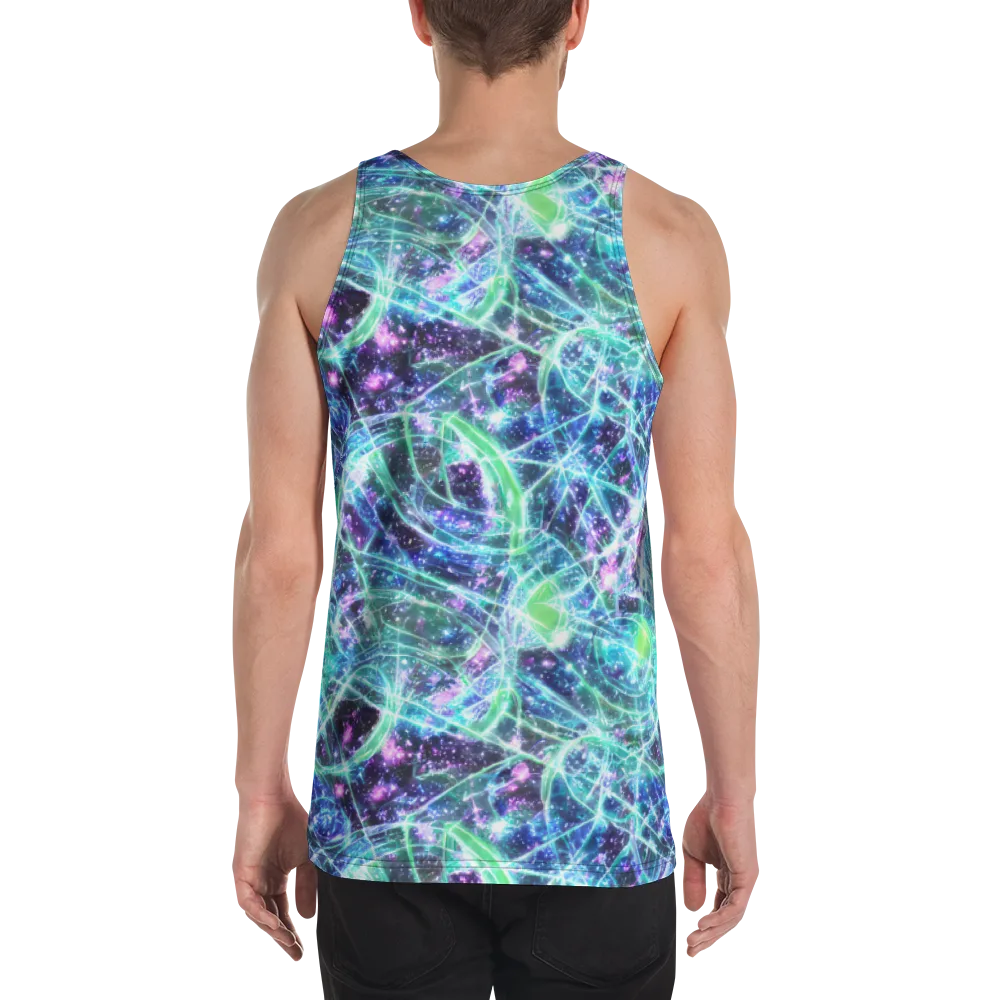 Astral Jungle on Men's Tank Top — Back