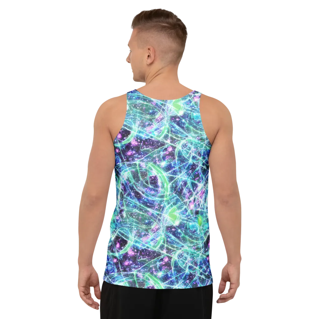 Astral Jungle on Men's Tank Top — Back