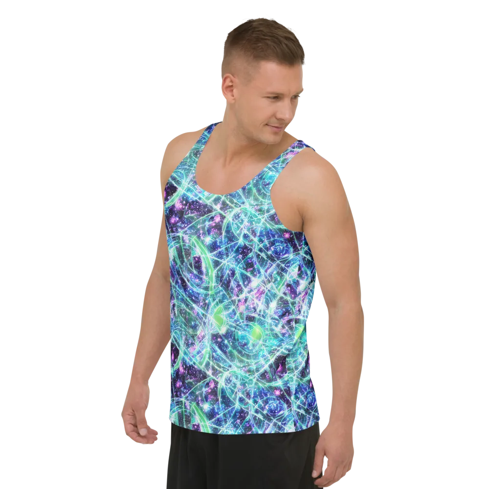 Astral Jungle on Men's Tank Top — Left Front