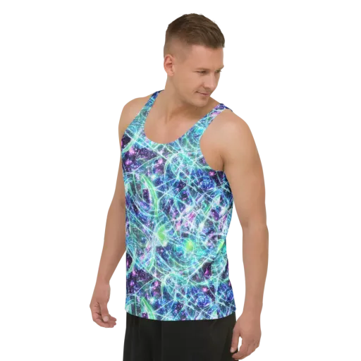Astral Jungle on a Men's Tank Top