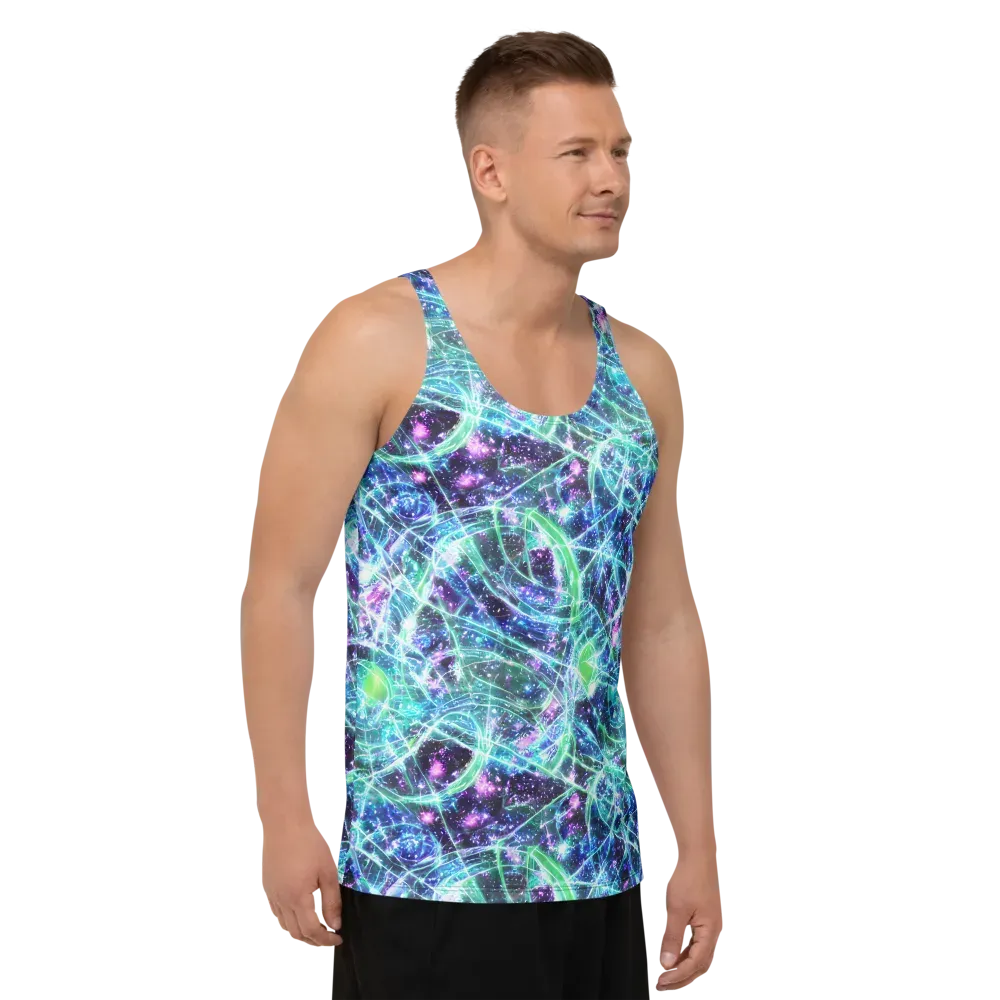 Astral Jungle on Men's Tank Top — Right Front